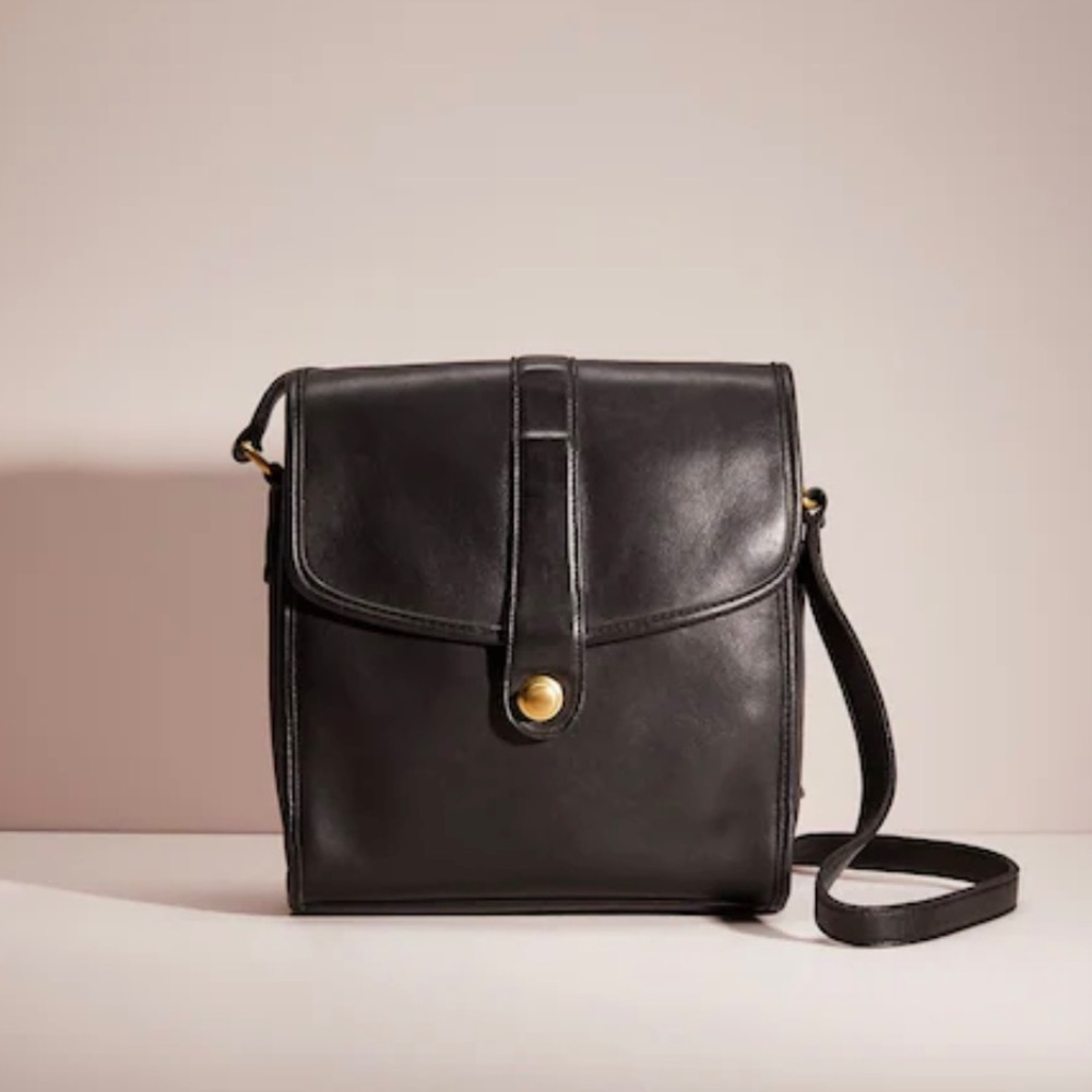 Coach Black Leather Crossbody Bag